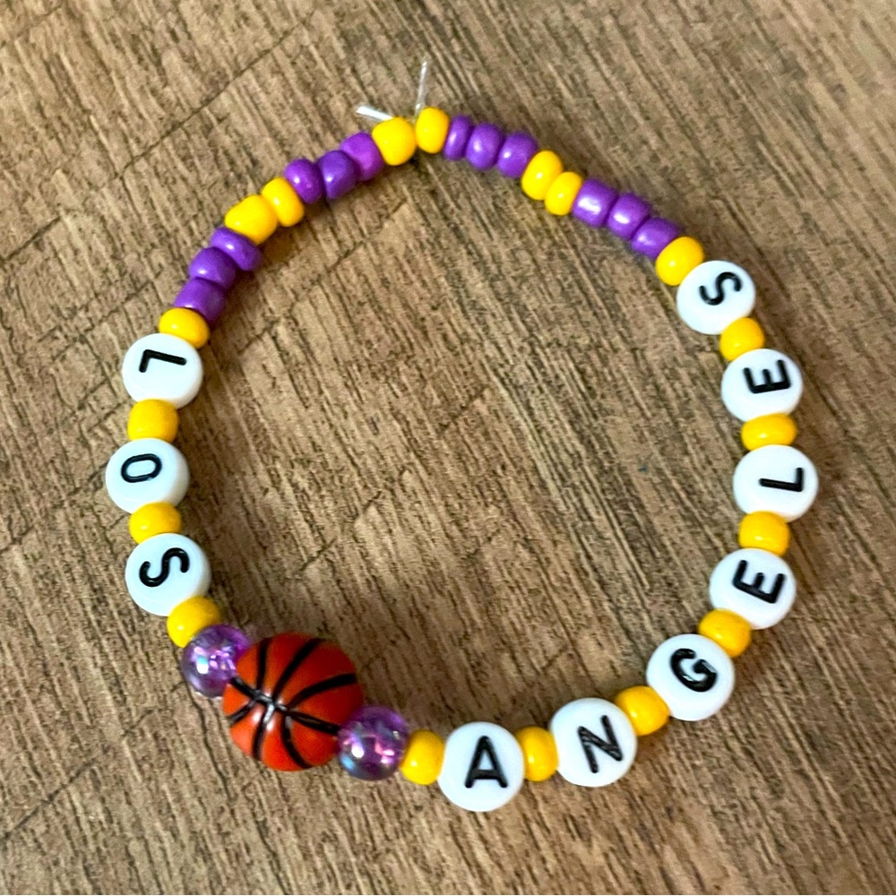 Los Angeles Lakers Bracelets - Picture 2 of 3